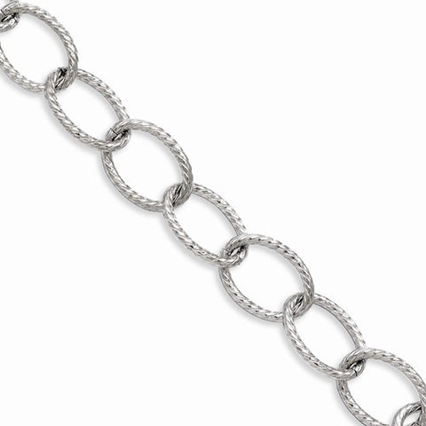 Stainless Steel Oval Link Bracelet