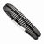Stainless Steel Black Leather & Polished Bracelet