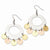 Stainle Steel & Gold & Rose Color IP-plated Fancy Dangle Earrings