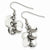 Stainle Steel Fancy Circle Dangle Earrings