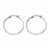 Stainle Steel 32.50 mm Diameter Hoop Earrings