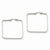 Stainle Steel 38mm Square Hoop Earrings