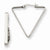Stainle Steel 30mm Triangle Shaped Hoop Earrings