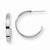 Stainle Steel 20mm Diameter J Hoop Post Earrings