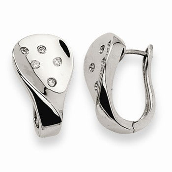 Stainle Steel CZ Earrings