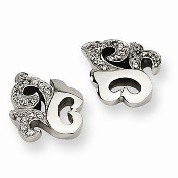 Stainle Steel CZ Earrings