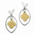 Stainle Steel Yellow IP-plated Fancy Link Earrings