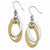 Stainle Steel Yellow IP-plated Dangle Earrings