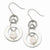 Stainle Steel White Freshwater Cultured Pearl Dangle Earrings