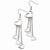 Stainle Steel Polished Hearts Dangle Earrings