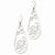 Stainle Steel Heart Teardrop Post Earrings