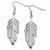 Stainle Steel Leaf Dangle Earrings