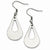 Stainle Steel Polished Teardrop Earrings