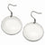 Stainle Steel Polished Discs Dangle Earrings