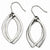 Stainle Steel Polished Ovals Dangle Earrings