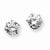 Stainle Steel 4mm CZ Stud Earrings