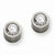Stainle Steel Brushed CZ Post Earrings