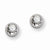 Stainle Steel Polished CZ Post Earrings