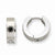 Stainle Steel Fancy Design Hinged Hoop Earrings