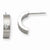 Stainle Steel Laser Design Half Hoop Post Earrings