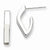 Stainle Steel Polished J Post Earrings