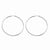 Stainle Steel Polished 70mm Hoop Earrings