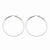 Stainle Steel Polished 50mm Hoop Earrings