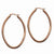 Stainle Steel Chocolate Plated 55mm Oval Hoop Earrings