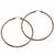 Stainle Steel Chocolate IP plated 60mm Hoop Earrings