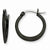 Stainle Steel Black IP plated 19mm Hoop Earrings