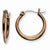 Stainle Steel Chocolate IP plated 19mm Hoop Earrings