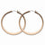 Stainle Steel Chocolate IP plated 43mm Hoop Earrings