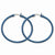 Stainle Steel Blue IP plated 42mm Hoop Earrings