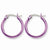Stainle Steel Pink IP plated 19mm Hoop Earrings