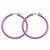 Stainle Steel Pink IP plated 32mm Hoop Earrings