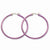 Stainle Steel Pink IP plated 42mm Hoop Earrings