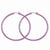 Stainle Steel Pink IP plated 48mm Hoop Earrings