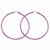 Stainle Steel Pink IP plated 62mm Hoop Earrings