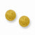 Stainle Steel Yellow IP-plated Laser Cut 6mm Bead Post Earrings