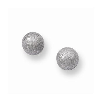 Stainle Steel Laser Cut 4mm Bead Post Earrings