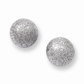Stainle Steel Laser Cut 7mm Bead Post Earrings