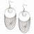 Stainle Steel Hoop Chain Dangle Earrings