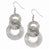 Stainle Steel Multiple Circle Dangle Earrings