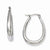 Stainle Steel Teardrop Hoop Earrings
