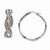 Stainle Steel 35mm Twisted Hoop Earrings