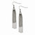 Stainle Steel Multistr& Dangle Earrings