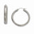 Stainle Steel Textured Hoop Earrings