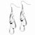 Stainle Steel Polished Multiple Teardrop Dangle Earrings