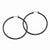 Stainle Steel Black IP plated 48mm Hoop Earrings