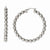 Stainle Steel Textured Hollow Hoop Earrings